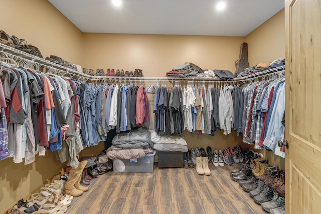 16 Keystone Spring Rd, Poland, ME 04274 - walk in closet with wood finished floors