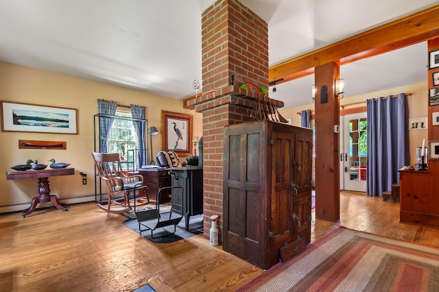574 Mingo Loop Rd, Rangeley, ME 04970 - kitchen featuring hardwood / wood-style floors and plenty of natural light