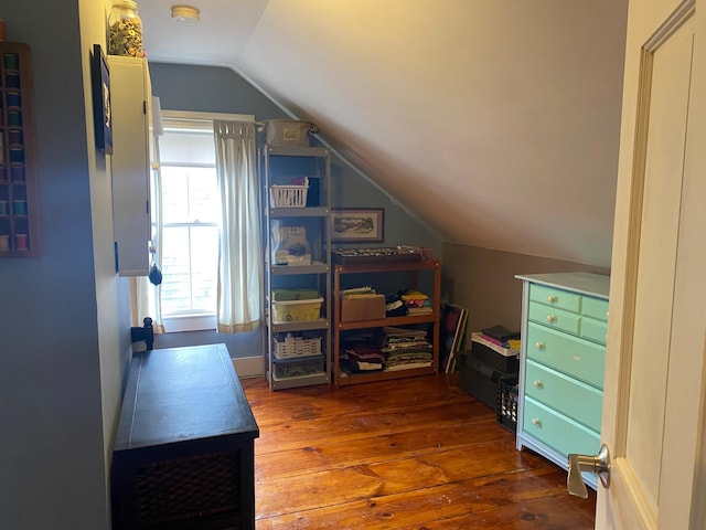 86 Summer St, Saco, ME 04072 - office space with vaulted ceiling and hardwood / wood-style floors