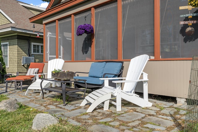 71 Village Way Unit 506, Edgecomb, ME 04556 - view of patio with a sunroom