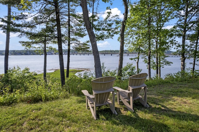 71 Village Way Unit 506, Edgecomb, ME 04556 - view of yard featuring a water view