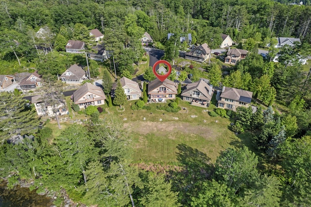 71 Village Way Unit 506, Edgecomb, ME 04556 - aerial view of property's location featuring a heavily wooded area and nearby suburban area
