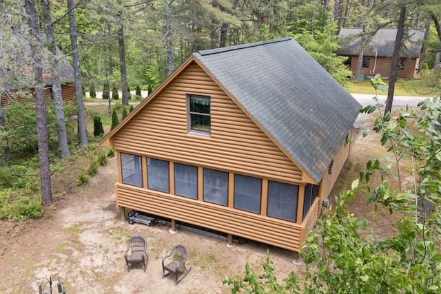 8 Log Cabin Ln Unit 9, Shapleigh, ME 04076 - view of home's exterior with faux log siding