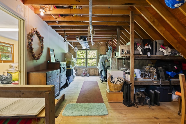 15 Harvey Brook Dr, Freeport, ME 04032 - attic featuring healthy amount of natural light
