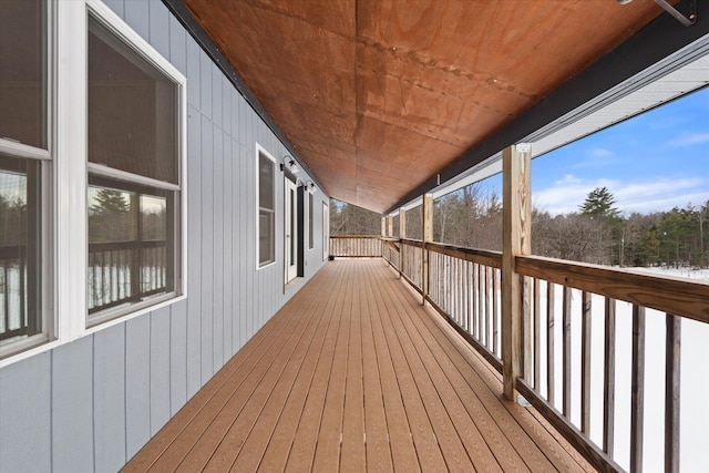 431 Bardon Hill Rd, Etna, ME 04434 - view of wooden deck