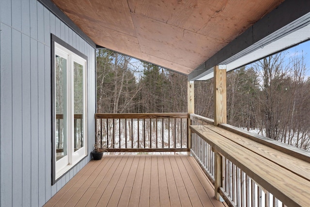 431 Bardon Hill Rd, Etna, ME 04434 - view of wooden deck