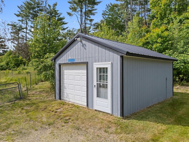 431 Bardon Hill Rd, Etna, ME 04434 - detached garage featuring driveway