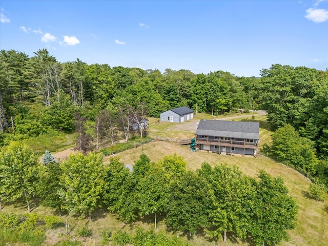 431 Bardon Hill Rd, Etna, ME 04434 - view from above of property with a forest
