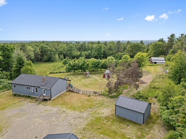431 Bardon Hill Rd, Etna, ME 04434 - view from above of property with a forest