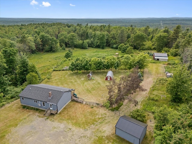 431 Bardon Hill Rd, Etna, ME 04434 - aerial view of sparsely populated area featuring a heavily wooded area