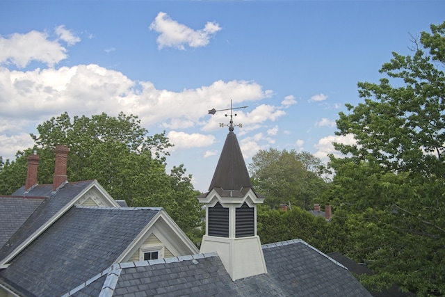 58 Church St, Belfast, ME 04915 - exterior view of a chimney and a chandelier