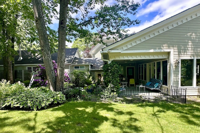 58 Church St, Belfast, ME 04915 - rear view of property featuring a patio area