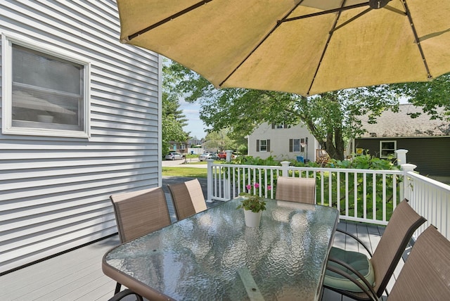 46 Label Ave, Portland, ME 04103 - deck with outdoor dining area