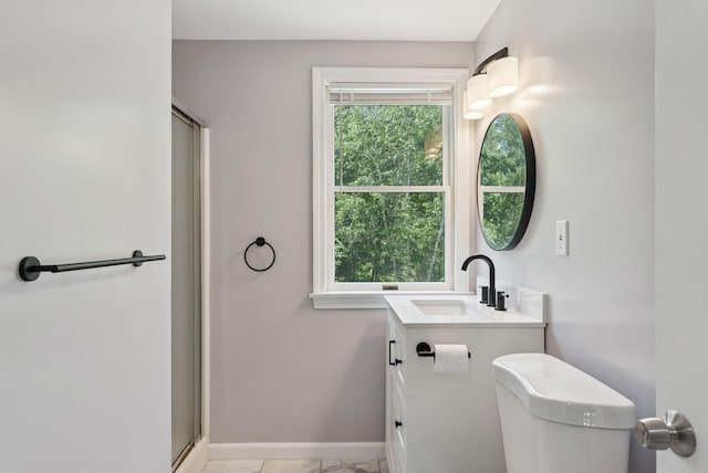 46 Label Ave, Portland, ME 04103 - bathroom featuring vanity and a stall shower