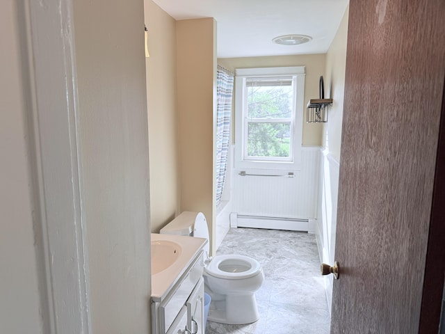 21 Peary Ter, South Portland, ME 04106 - full bathroom with a baseboard radiator and vanity