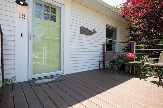 12 Fillmore Ave, South Portland, ME 04106 - view of wooden deck