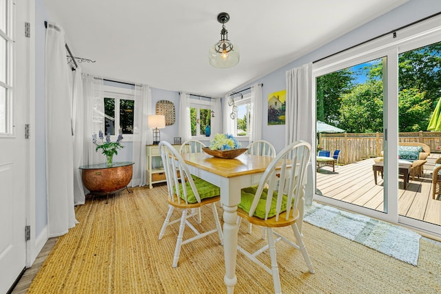 12 Fillmore Ave, South Portland, ME 04106 - dining space with plenty of natural light and light wood-type flooring