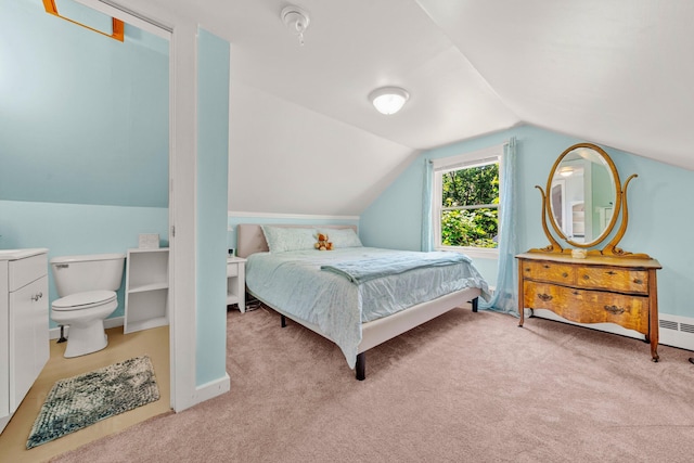 12 Fillmore Ave, South Portland, ME 04106 - carpeted bedroom with vaulted ceiling and baseboards