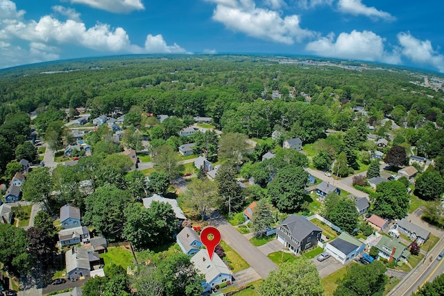 12 Fillmore Ave, South Portland, ME 04106 - aerial view of property's location with a forest and nearby suburban area