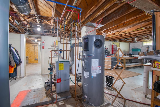 1 Madison St, Augusta, ME 04330 - basement featuring heat pump water heater and a heating unit