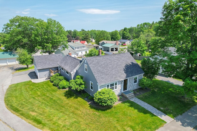 1 Madison St, Augusta, ME 04330 - aerial perspective of suburban area