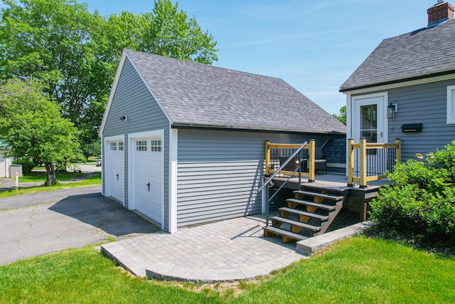 1 Madison St, Augusta, ME 04330 - view of detached garage