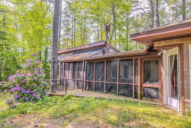 31 Herrick Rd, Belfast, ME 04915 - back of house featuring a sunroom