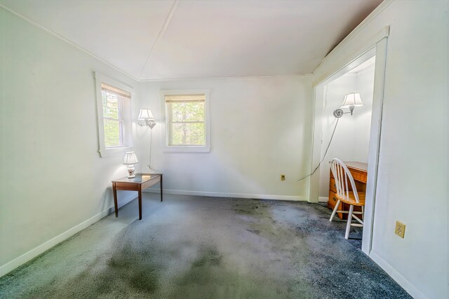 31 Herrick Rd, Belfast, ME 04915 - empty room with baseboards and carpet flooring