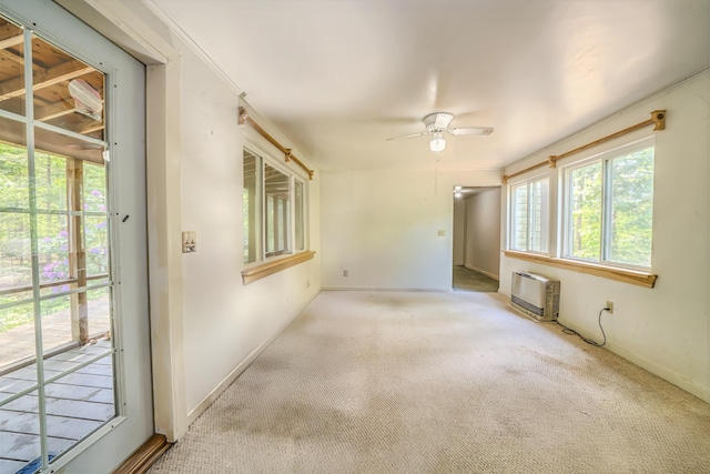 31 Herrick Rd, Belfast, ME 04915 - empty room featuring a ceiling fan and carpet