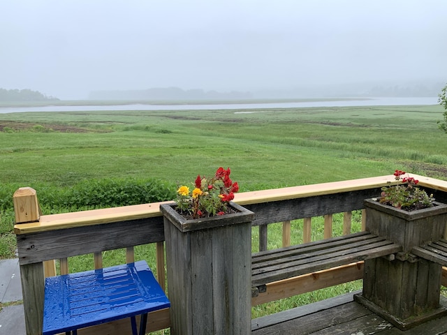 361 Water St, Addison, ME 04606 - wooden terrace featuring a view of countryside