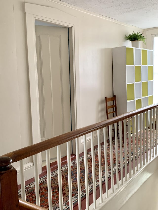 361 Water St, Addison, ME 04606 - hall with a textured ceiling