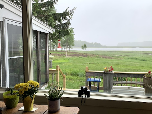 361 Water St, Addison, ME 04606 - view of patio featuring a water view