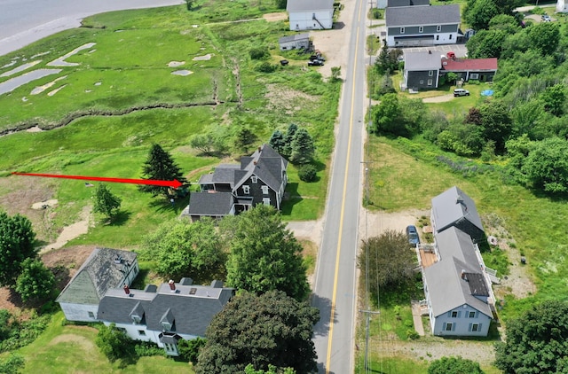 361 Water St, Addison, ME 04606 - aerial view of residential area featuring property boundaries highlighted