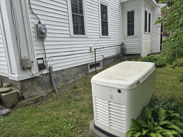 41 Main St, Old Town, ME 04468 - exterior view of a power unit and electric meter