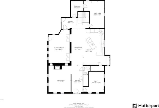 41 Main St, Old Town, ME 04468 - view of room layout