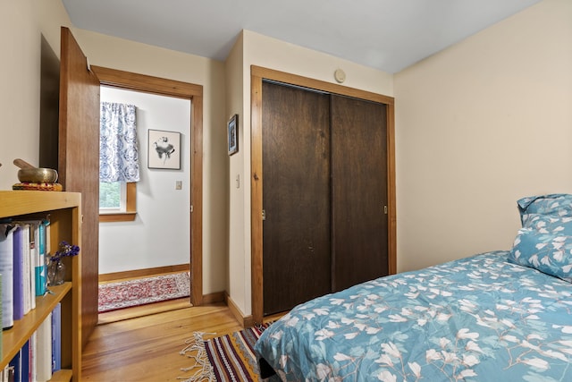 17 Eagle Ln, Damariscotta, ME 04543 - bedroom featuring light wood-style flooring and a closet