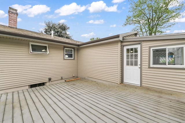 8 Grovemount Ln, Lewiston, ME 04240 - view of wooden terrace