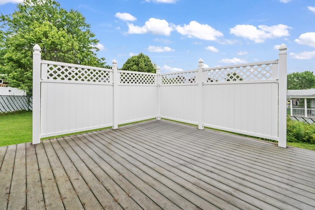 8 Grovemount Ln, Lewiston, ME 04240 - view of wooden deck