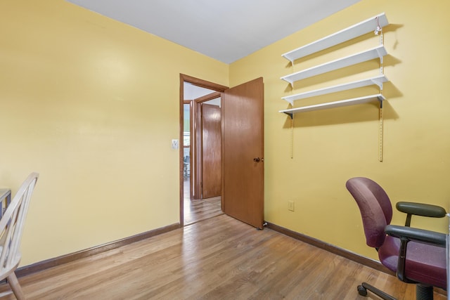 8 Grovemount Ln, Lewiston, ME 04240 - office area with wood finished floors and baseboards