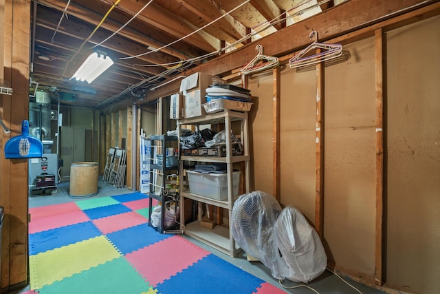 8 Grovemount Ln, Lewiston, ME 04240 - unfinished below grade area featuring tile patterned floors