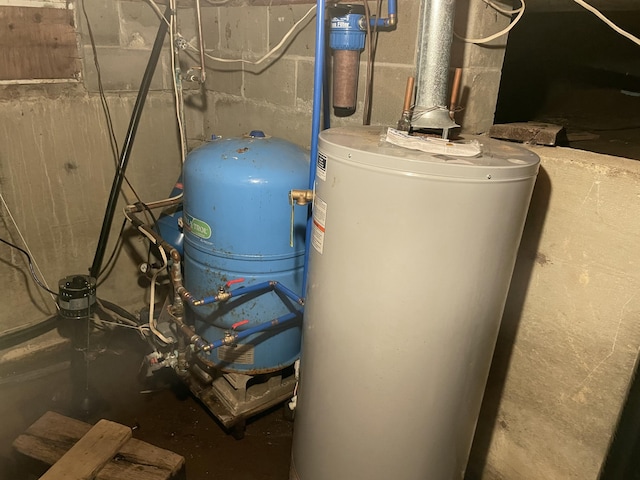 1431 Indian River Rd, Addison, ME 04606 - utility room with water heater
