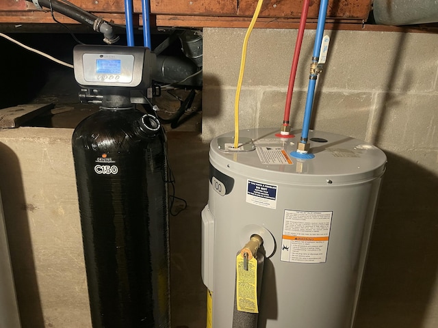 1431 Indian River Rd, Addison, ME 04606 - utility room with water heater