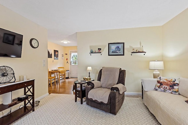 154 Rideout Ave, Lewiston, ME 04240 - living room with baseboards and carpet flooring
