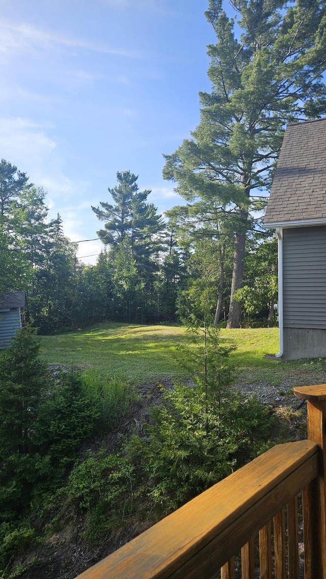 67 Upper Narrows Rd, Long Pond Twp, ME 04945 - view of yard