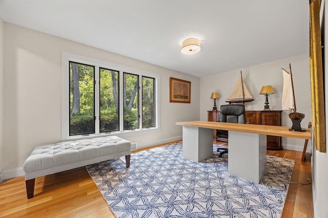 555 Pool St, Biddeford, ME 04005 - office area with wood finished floors and baseboards