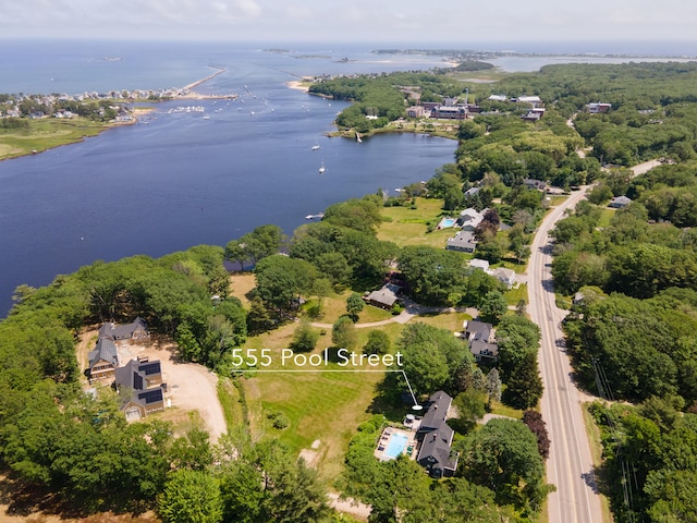 555 Pool St, Biddeford, ME 04005 - aerial view of property and surrounding area featuring a large body of water