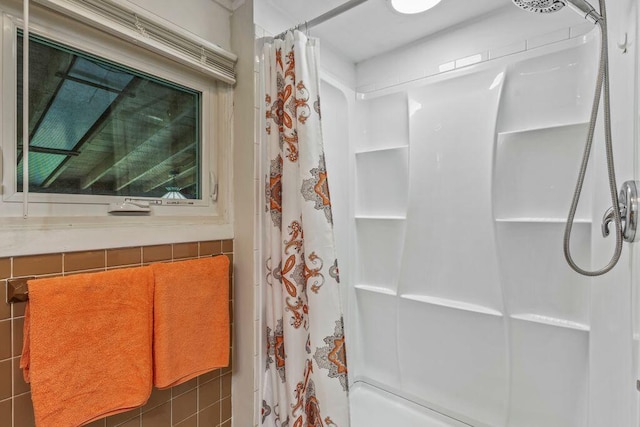 1522 Richville Rd, Standish, ME 04084 - full bath with a shower with shower curtain