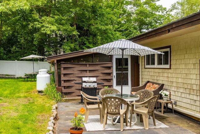 1522 Richville Rd, Standish, ME 04084 - view of patio with outdoor dining area and area for grilling