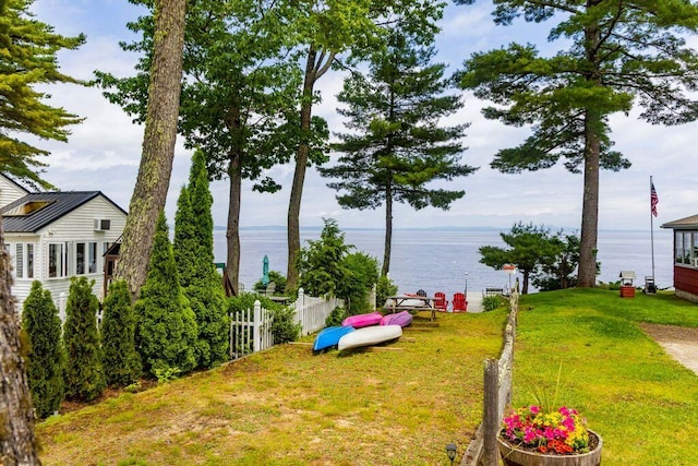 1522 Richville Rd, Standish, ME 04084 - view of yard with a water view