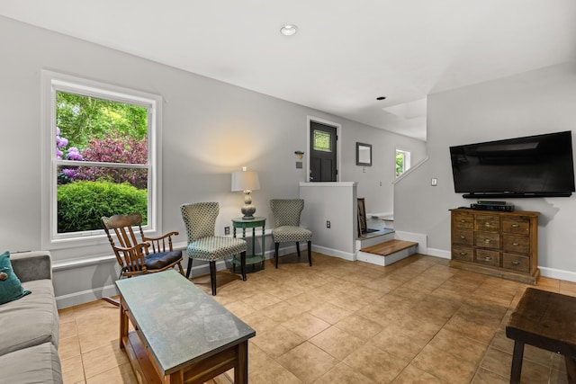 2 Teressa Ln, York, ME 03909 - living area with light tile patterned floors and recessed lighting